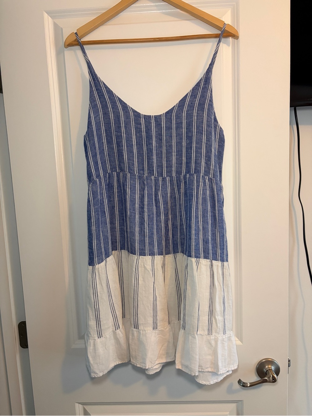 Rails | Blue and White Striped Spaghetti Strap Mini Dress - Picture 2 of 8